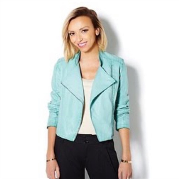 G by Giuliana Jackets & Blazers - G BY GIULIANA Gemma Reptile Moto Jacket